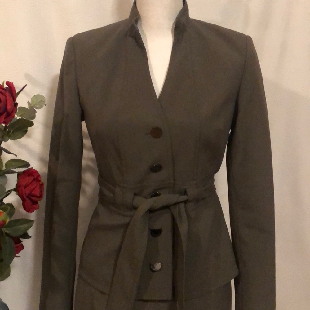 Calvin Klein olive green jacket size 2
